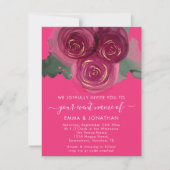 Rozen Floral QR Code Burgundy Marsala Snoep (Voorkant)