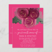 Rozen Floral QR Code Burgundy Marsala Snoep (Voorkant / Achterkant)