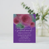 Rozen Floral QR-code Marsala Beery Paars (Staand voorkant)