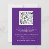 Rozen Floral QR-code Marsala Beery Paars (Achterkant)