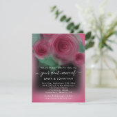 Rozen Floral QR Code Marsala Beet Black (Staand voorkant)