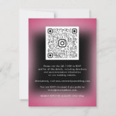 Rozen Floral QR Code Marsala Beet Black (Achterkant)