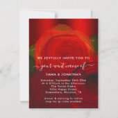 Rozen Floral QR Code Red Wine Elegant (Voorkant)