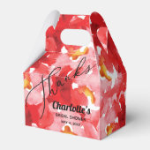 Rozen Floral Vrijgezellenfeest Bedankdoosjes (Voorkant Zijde)