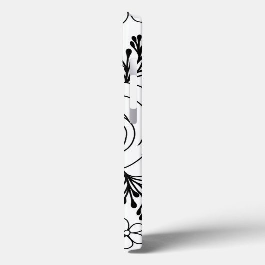 Rozen florale tekenlijn Case-Mate iPhone case (Achterkant / Links)