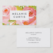 Rozen Florals Visitekaartje (Voorkant / Achterkant)