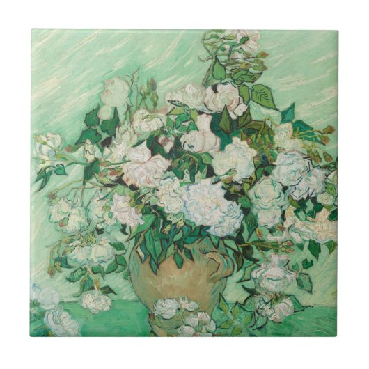 Rozen - Flowers Bouquet Tegeltje (Voorkant)