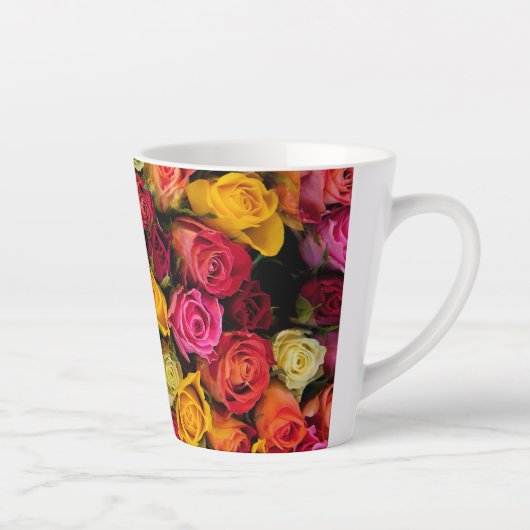 Rozen Flowers Latte Mok (Rechts)