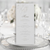 Rozen Formal Modern Classic Ivoor Elegant Wedding Menu