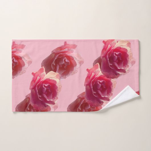 Rozen Fotopatroon Badkamer Handdoek Set (Handdoek)