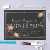  Rozen Franse Typografie Black Decoupage Tissuepapier (Craft)