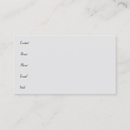 Rozen Fresh Flowers Antiek Visitekaartje (Achterkant)