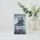 Rozen Fresh Flowers Antiek Visitekaartje (Staand voorkant)