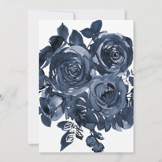 Rozen Funeral Celebration of Life Announcement Kaart (Achterkant)