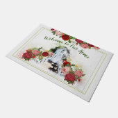 Rozen Garden Deuren Welkom bij ons thuis Deurmat (Schuin)