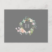 Rozen Garland 25th Jubileum Save the Date Aankondigingskaart (Achterkant)