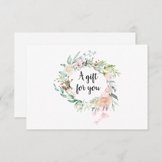 Rozen Garland Gift Certificate (Voorkant / Achterkant)