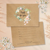 Rozen Garland Rustic Kraft Cadeaucertificaat