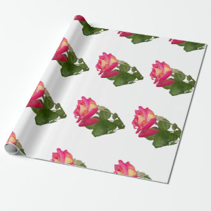 Rozen gebundeld op verpakkingspapier cadeaupapier