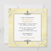 Rozen + Geel/Grijs uitnodigingen (Achterkant)