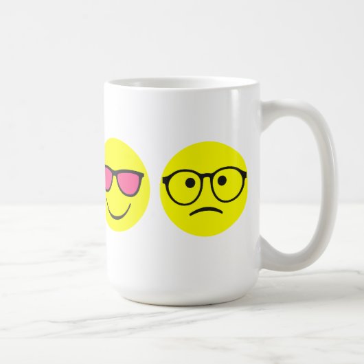 Rozen gekleurde glazen koffiemok (Rechts)
