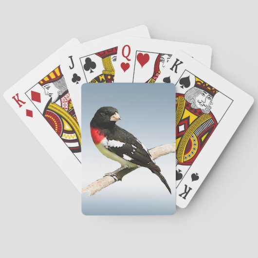 Rozen gekweekte "Grosbeak Bird Paring Kards" Speelkaarten (Achterkant)