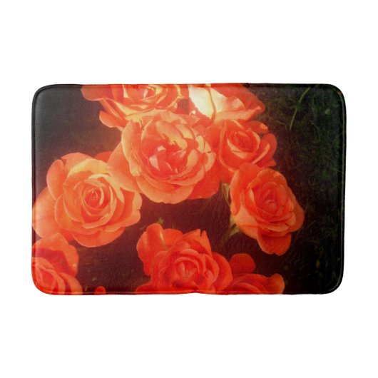 Rozen Gemiddelde Bath Mat (Voorkant)