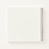 Rozen Gepersonaliseerd Antiek Wit Bloemen Notitieboek (Achterkant)