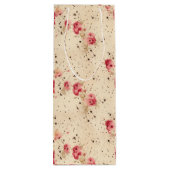  Rozen geschenkzak voor wijnfles Wijn Cadeautas (Achterkant)