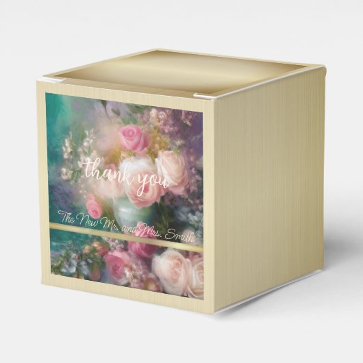  Rozen geschilderd in oude Nederlandse stijl Bedankdoosjes (Voorkant Zijde)