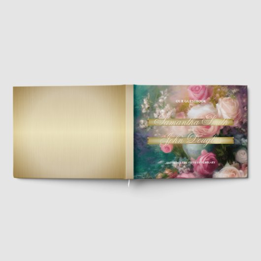 Rozen geschilderd in oude Nederlandse stijl Gastenboek (Volledig)