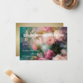 Rozen geschilderd in oude Nederlandse stijl Notitiekaartje (Voorkant / Achterkant in situ)