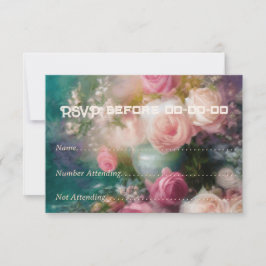  Rozen geschilderd in oude Nederlandse stijl Notitiekaartje