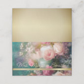  Rozen geschilderd in oude Nederlandse stijl Plaatskaartje (Buitenkant ongevouwen)