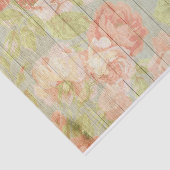 Rozen, geverfd, op Antiek houten planken Tissuepapier (Detail)