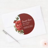 Rozen Gezichts Masker Label (Envelop)
