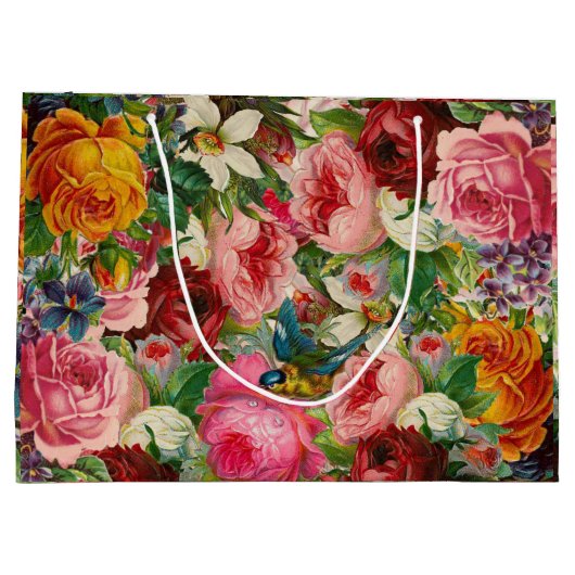  Rozen Gift Bag Aangepaste EDIT TEKST Groot Cadeauzakje (Achterkant)