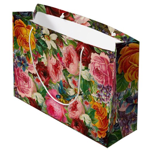  Rozen Gift Bag Aangepaste EDIT TEKST Groot Cadeauzakje (Achterkant Gekanteld)