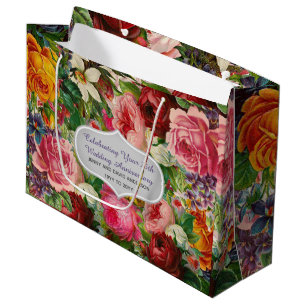  Rozen Gift Bag Aangepaste EDIT TEKST Groot Cadeauzakje