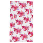 Rozen Gift Bag Roze Flowers Klein Cadeauzakje (Voorkant)