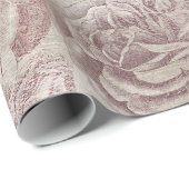 Rozen Glitter Roze Rose Bokeh Bloemen Ivoor Blush Cadeaupapier (Rol Hoek)