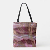 Rozen golven tote bag (Achterkant)