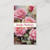  Rozen goud  roze Visitekaartje (Voorkant)