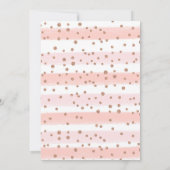 Rozen goudballonnen | 100e verjaardag uitnodiging (Achterkant)