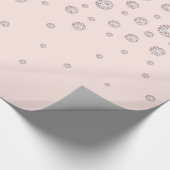 Rozen goudblush roze diamanten cadeaupapier (Hoek)