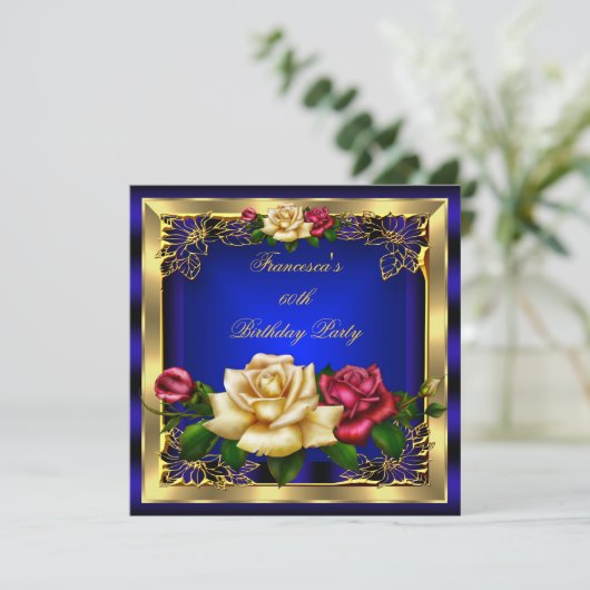 Rozen gouden legant op dag 7 kaart (Staand voorkant)