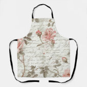 Rozen gouden pen schort (Voorkant)