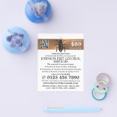 Rozen gouden strip - zwarte kakkerlak - ongedierte flyer (Enkel)