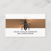 Rozen gouden strip - zwarte kakkerlak - ongedierte visitekaartje (Voorkant)