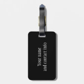 Rozen gouden wijnglazen metalen koffer bagagelabel (Achterkant verticaal)